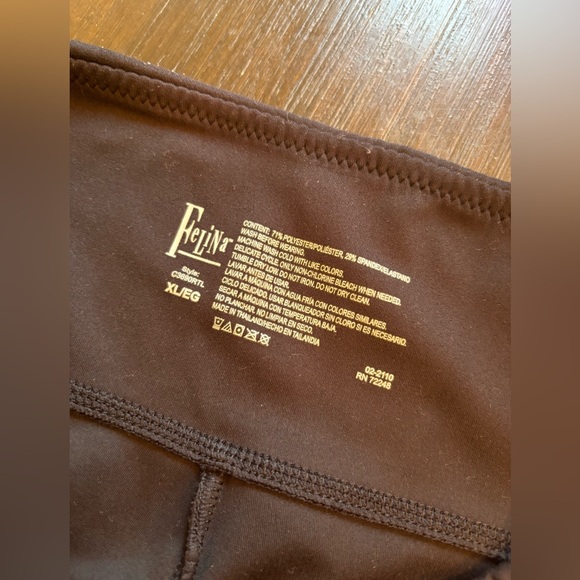 2 Pairs Buttery Soft Black Felina Leggings NWOT size XL - Picture 3 of 4